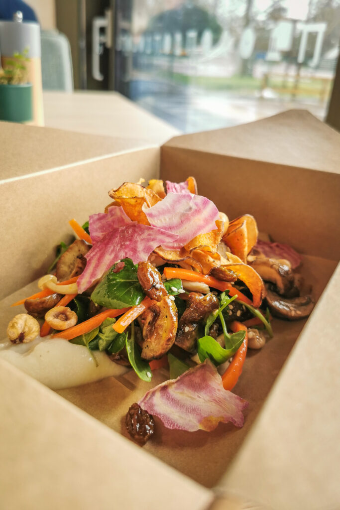 Vegan salad from Park Pavilion in Helensburgh
