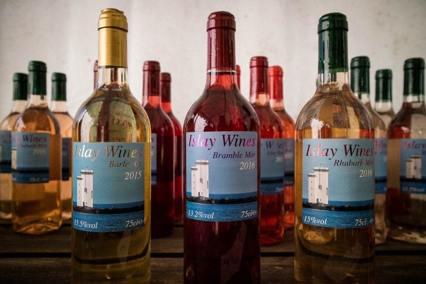 Bottles of Islay Wines