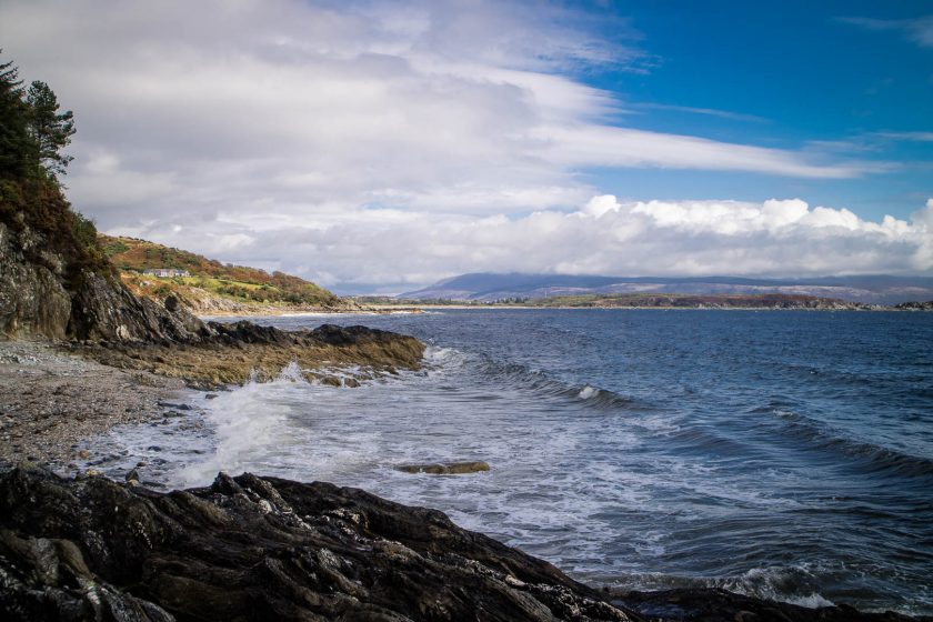 Torrisdale Bay on the Kintyre Peninsula in Scotland