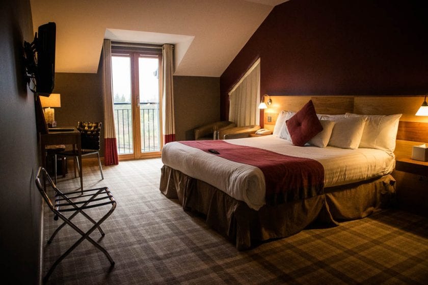 My room at The Inn on Loch Lomond hotel in Inverbeg