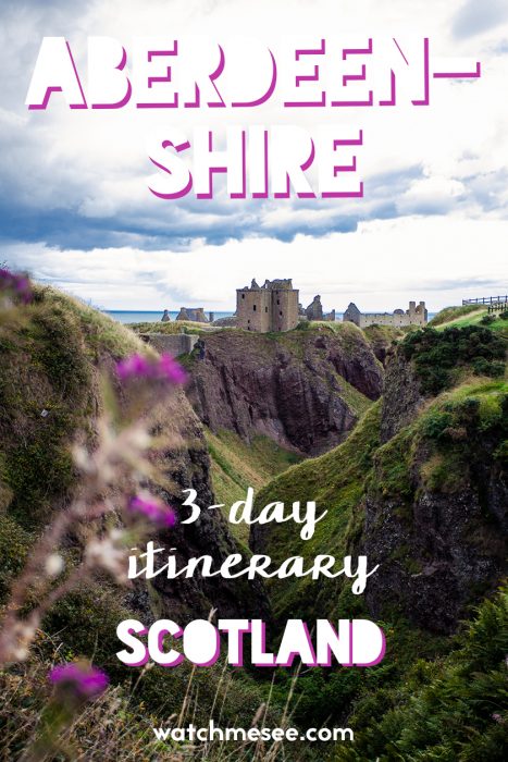 Need inspiration for a trip to Scotland's north east? This 3-day itinerary includes 13 places to visit in Aberdeenshire from castles to wildlife and cities!