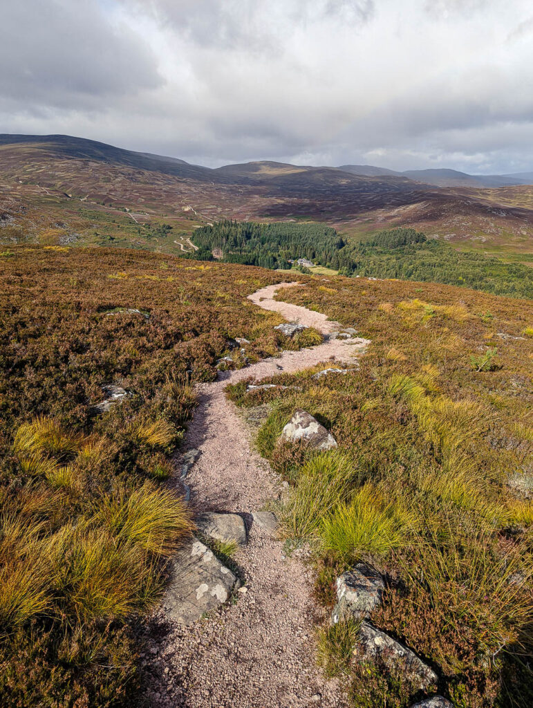 a mountain path in the scottish highlands