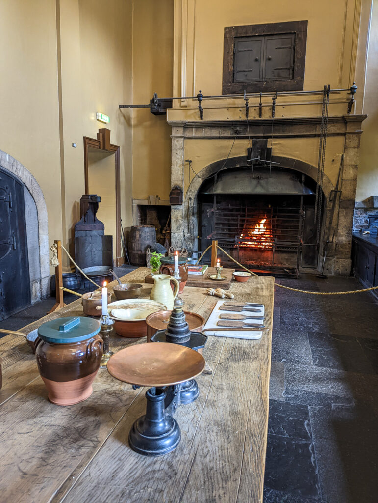 The Georgian Kitchen at Callendar House in Falkirk, Outlander film location
