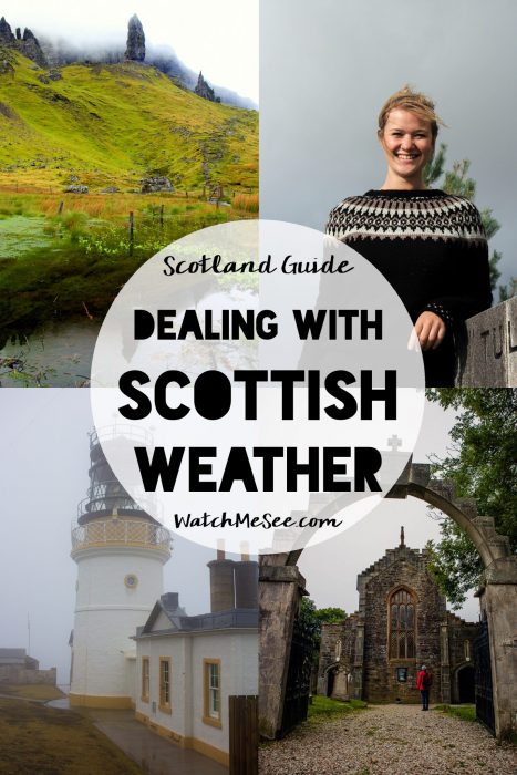 What's the weather like in Scotland? The truth is, you should expect all four seasons to happen in Scotland year round - sometimes in one day! But bad weather should not ruin your holiday! Rain is almost inevitable on a trip to Scotland - here are some ways to deal with the bad weather here!
