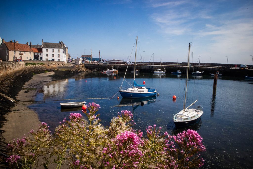 Harbour in Pittenweem in Scotland