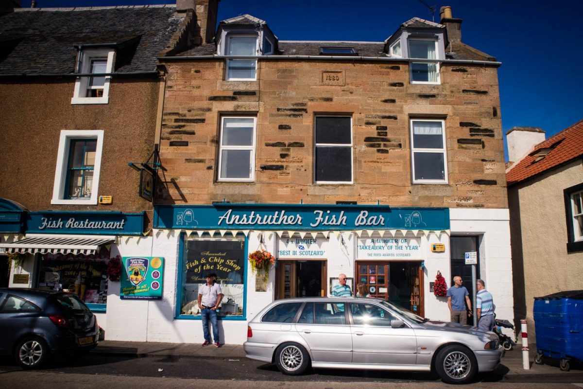 The famous Anstruther Fish Bar in Scotland.