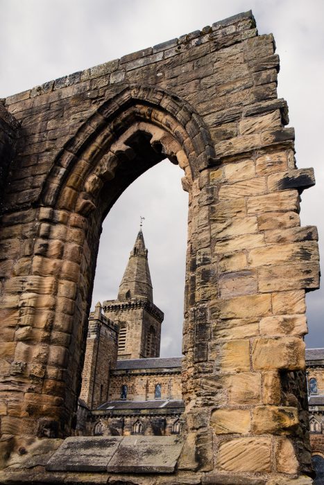 The older part of Dunfermline Abbey.