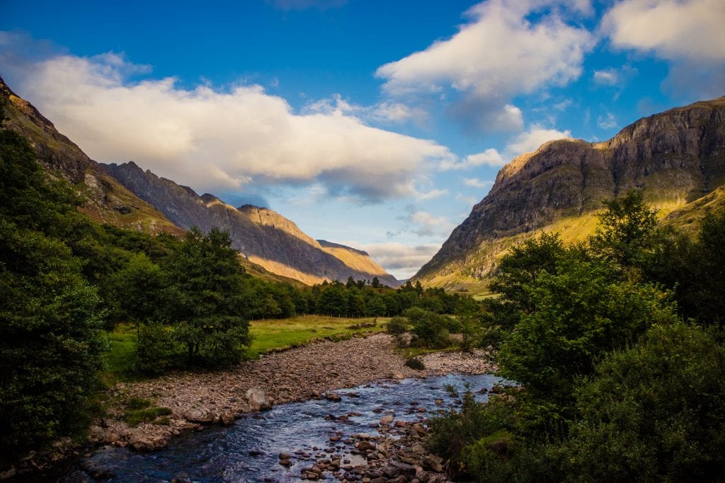View down Glencoe from An Torr.