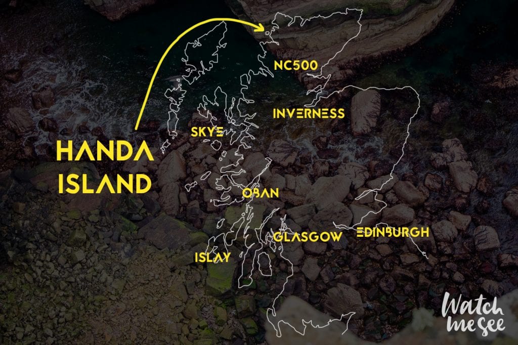 Handa Island on Map