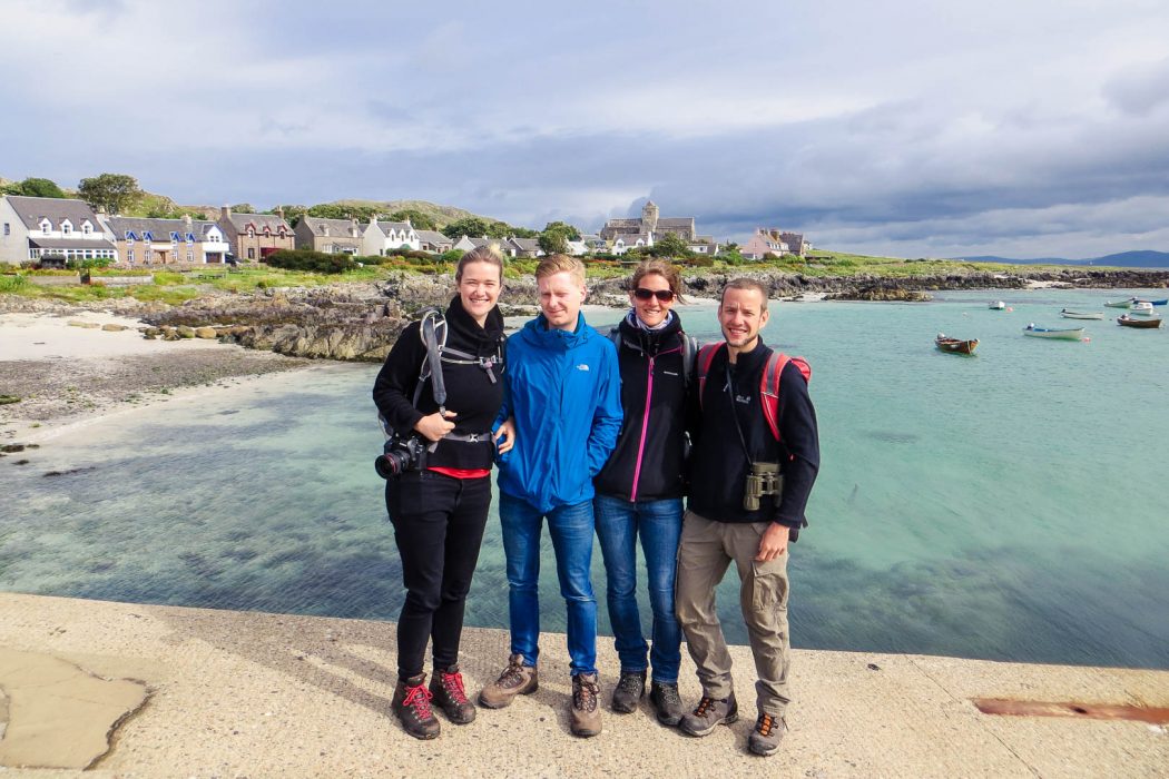 4 adults on the Isle of Iona