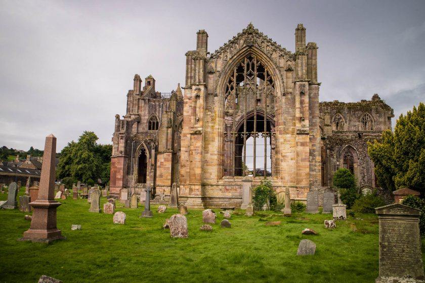 Melrose Abbey in Scotland