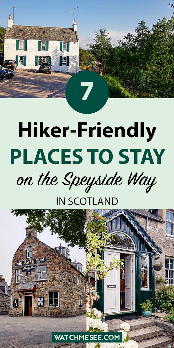 Walking the Speyside Way and looking for places to stay? This is a guide to recommended Speyside Way accommodation from hotels to B&Bs & hostels!