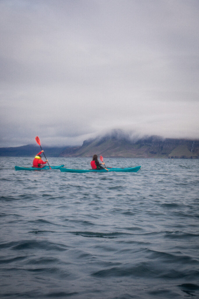 two people Sea Kayaking in Scotland