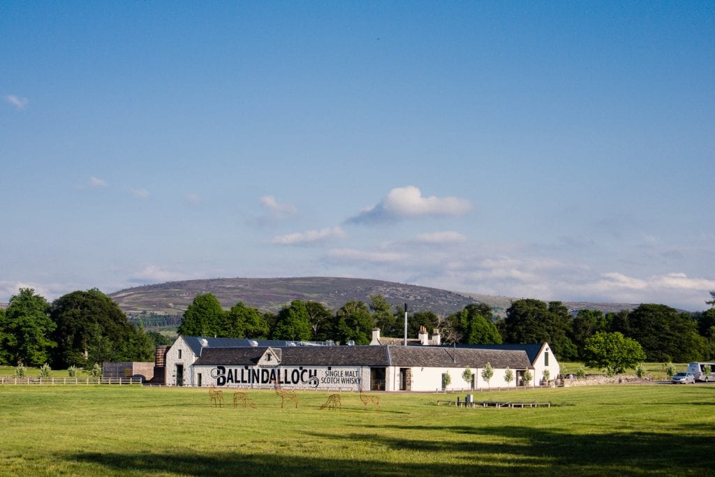 The new Ballindalloch distillery just off the Speyside Way.