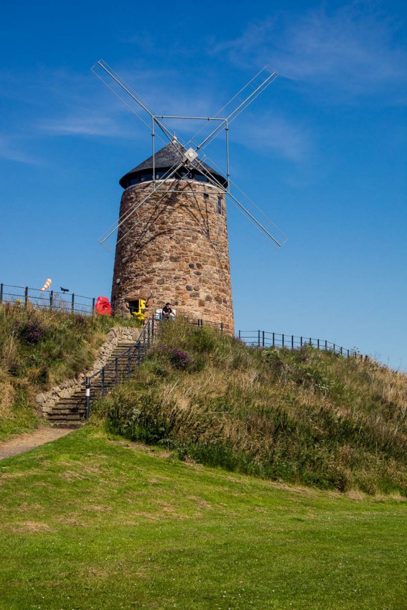 St Monans Windmill on the Fife Coastal Path in Scotland
