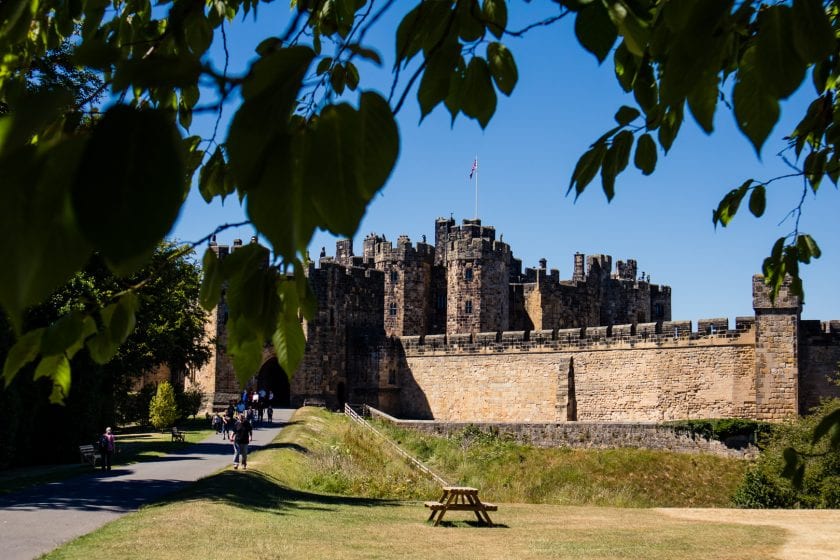 Alnwick Castle in Northumberland is a stop on my day trip to Holy Island with Timberbush Tours.