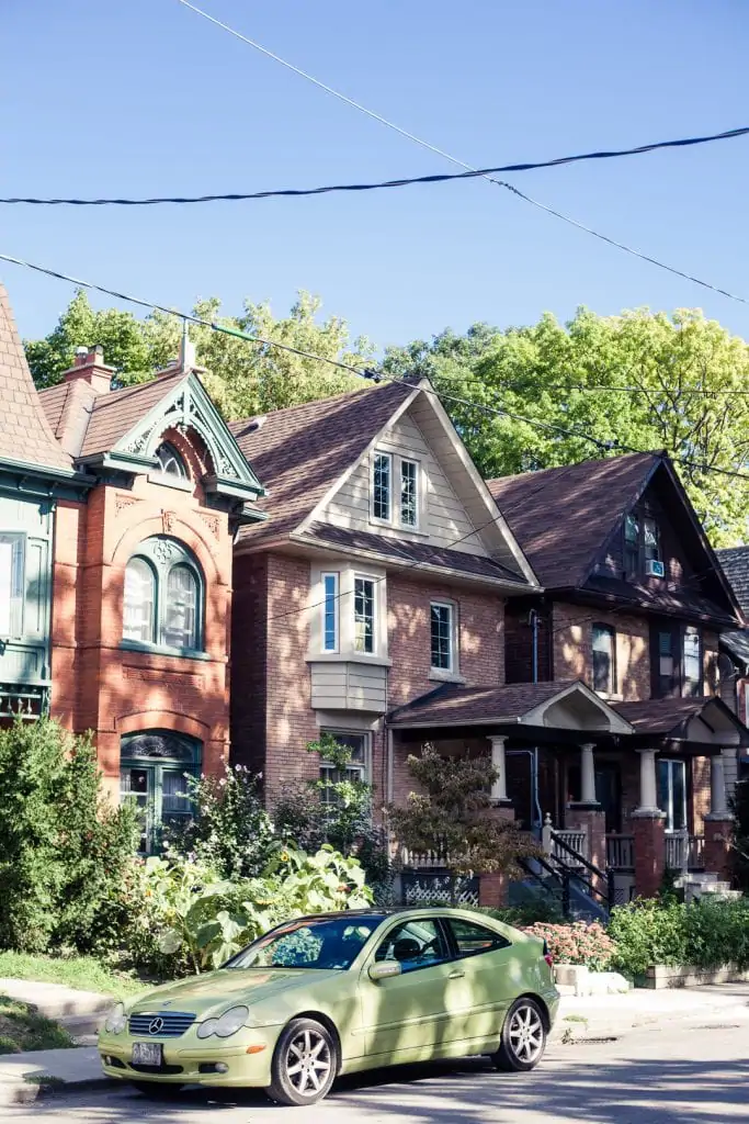 Traditional houses in Toronto