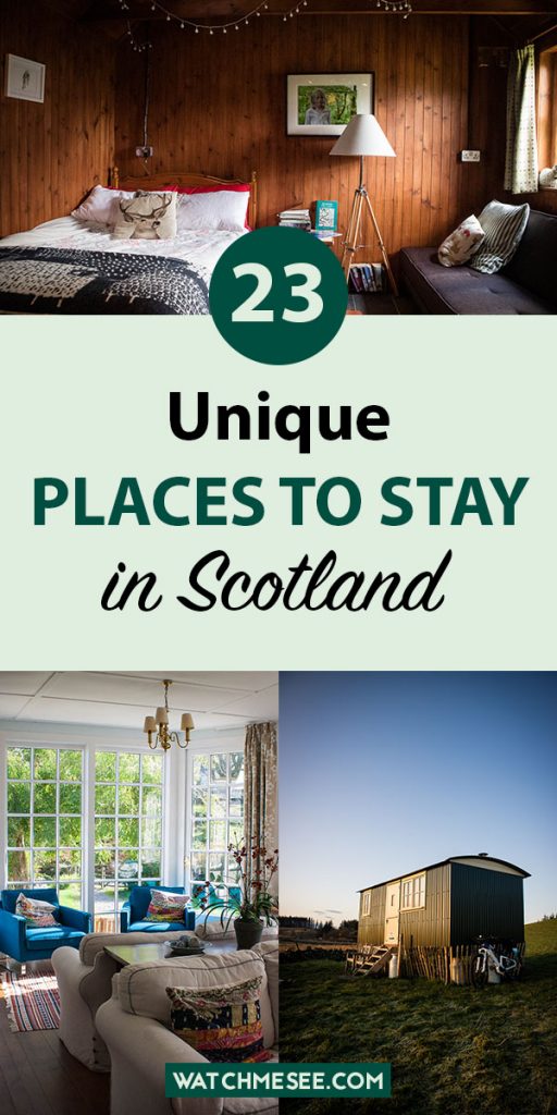 Find unique places to stay in Scotland: from small hotels & B&Bs to unique hostels & self-catering cottages. Hand-picked suggestions for your itinerary!