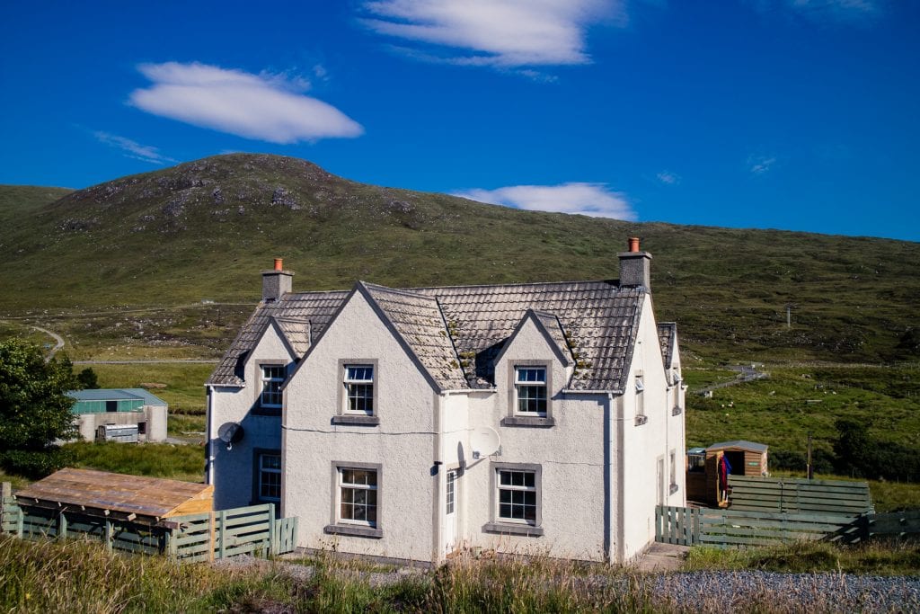 Vigadale House B&B on Harris, directly on the Hebridean Way route.