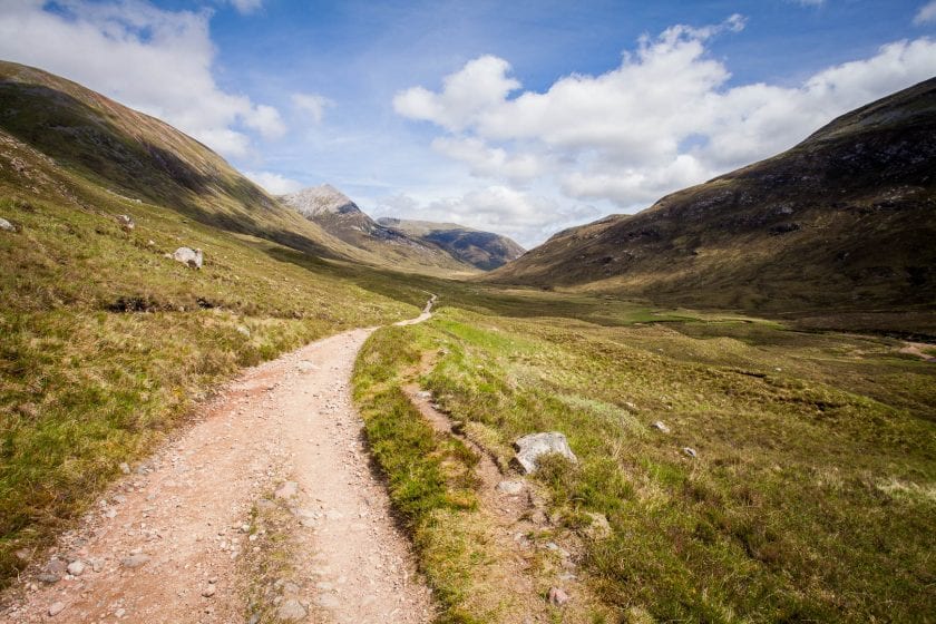 Walking the West Highland Way.