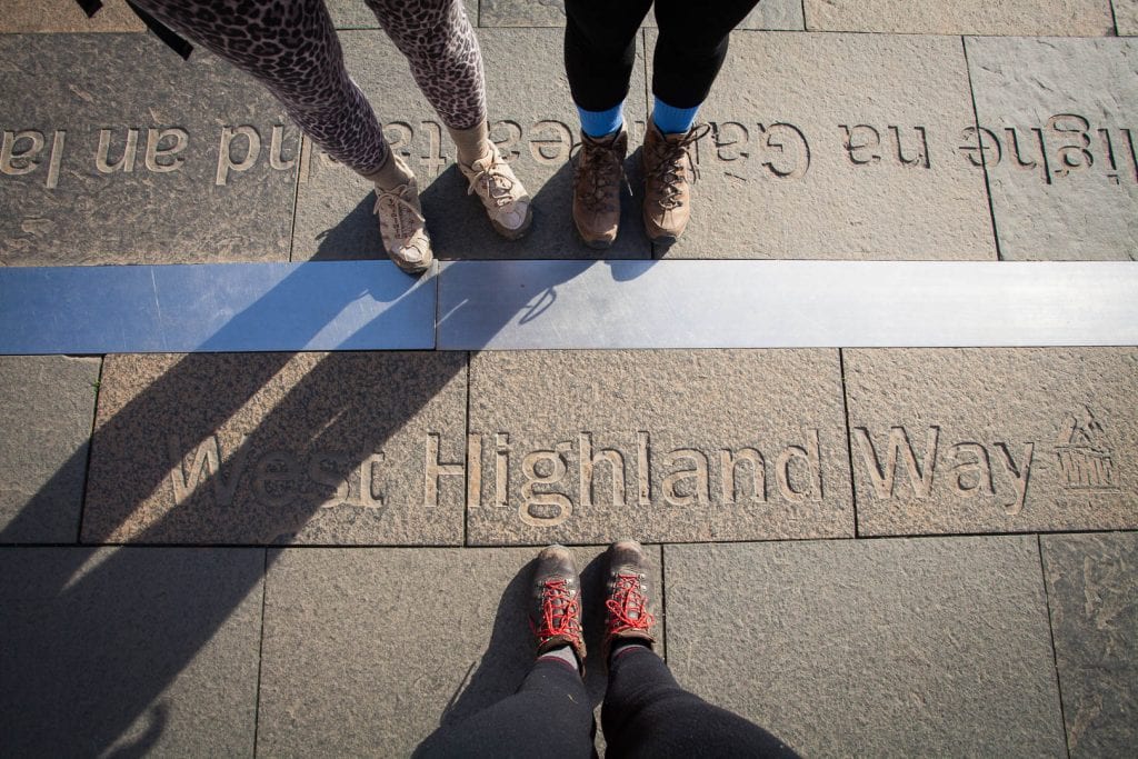 The West Highland Way finish line in Fort William