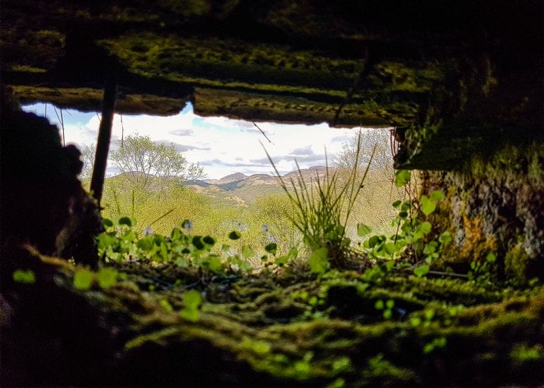 The view from the World War II bunker on the Isle of Bute.