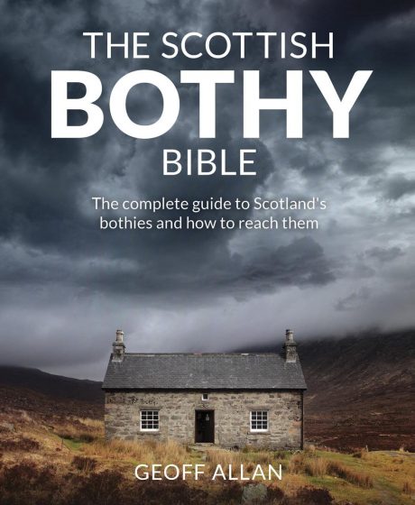book cover of the scottish bothy bible by Geoff Allan